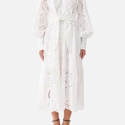 CAMILLA Waist Tie Shirt Dress A Tiled Wonderland - Image 1