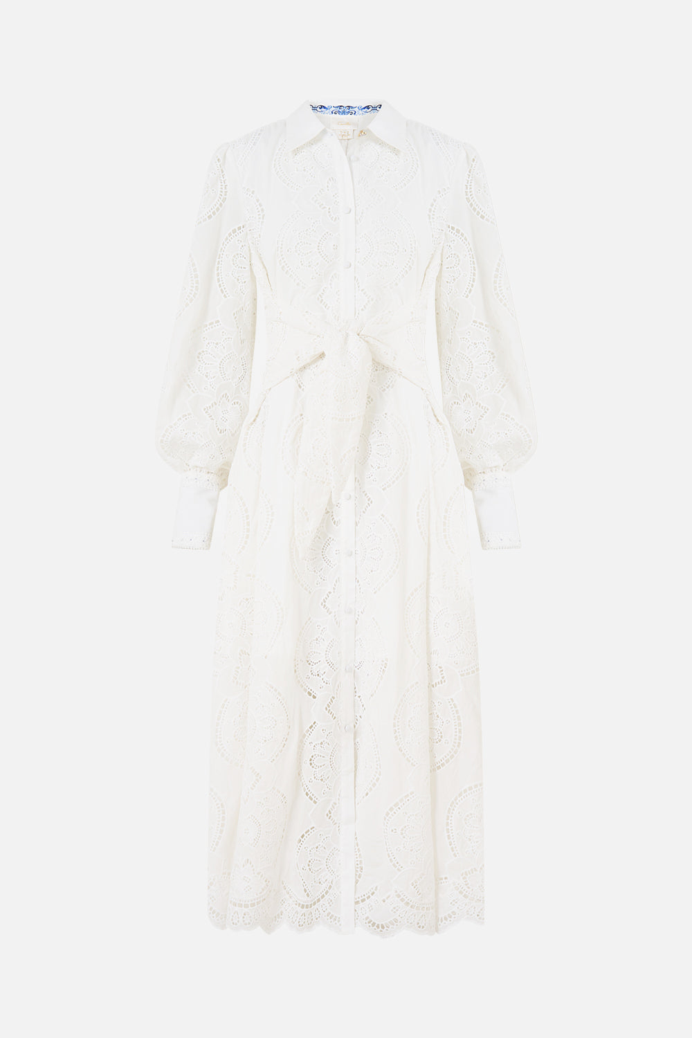 CAMILLA Waist Tie Shirt Dress A Tiled Wonderland - Image 3