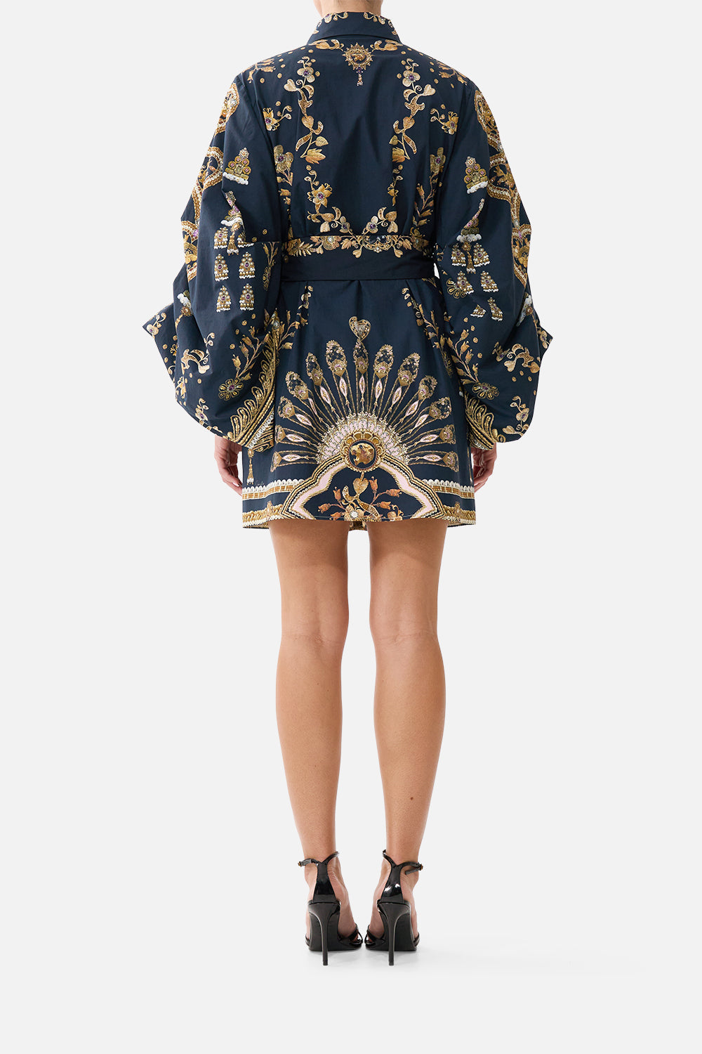 MNCAM131026140621122_2 CAMILLA Volume Sleeve Shirt Dress With Tie Taurus Rising - Image 2