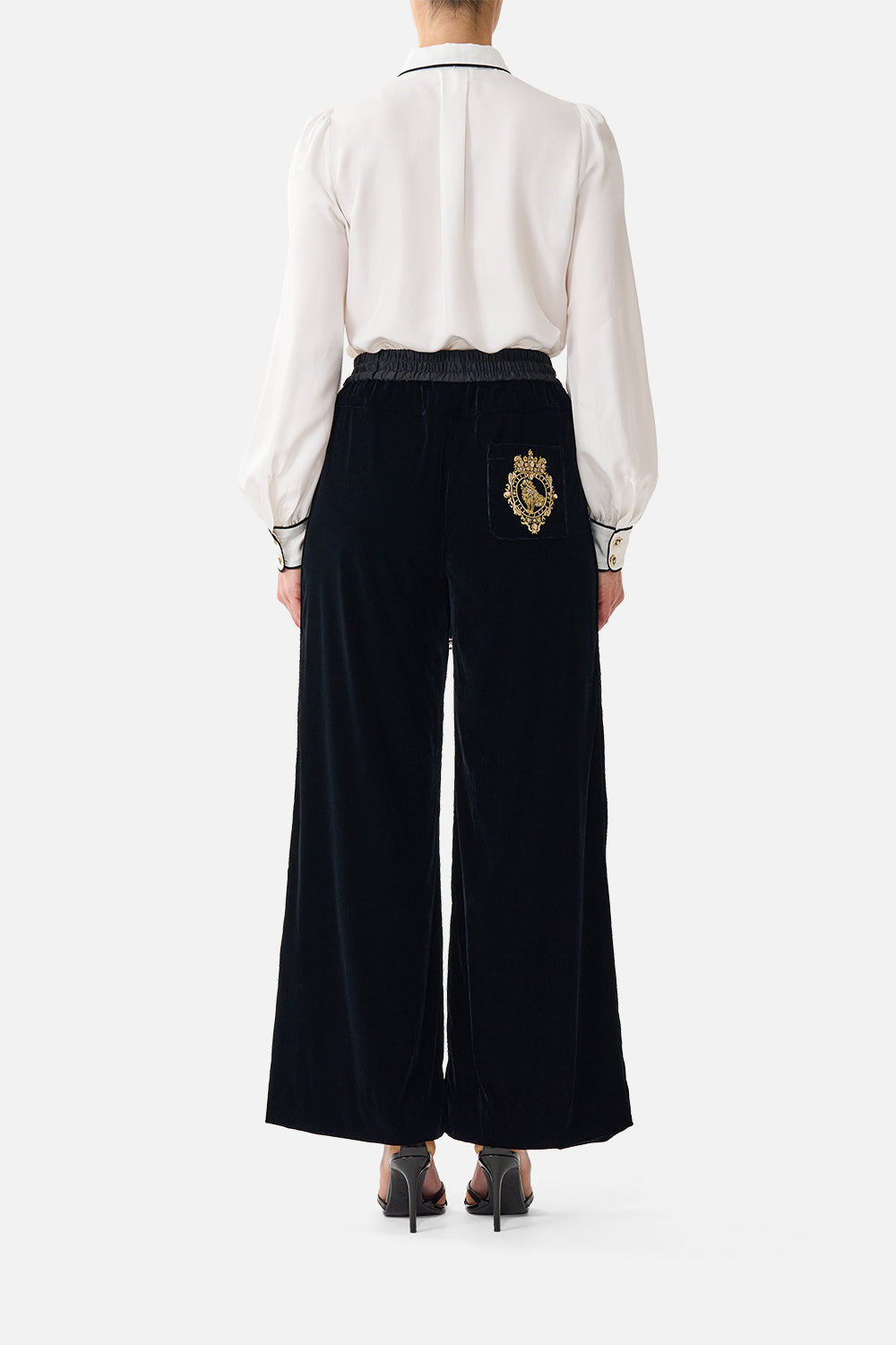 MNCAM131026140621124_2 CAMILLA Velvet Relaxed Track Pant With Side Panel Leopard Libertine - Image 2