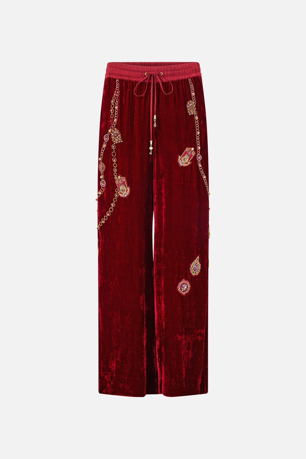MNCAM131026140621125_3 CAMILLA Velvet Relaxed Track Pant With Side Panel Call ME A Carriage - Image 3
