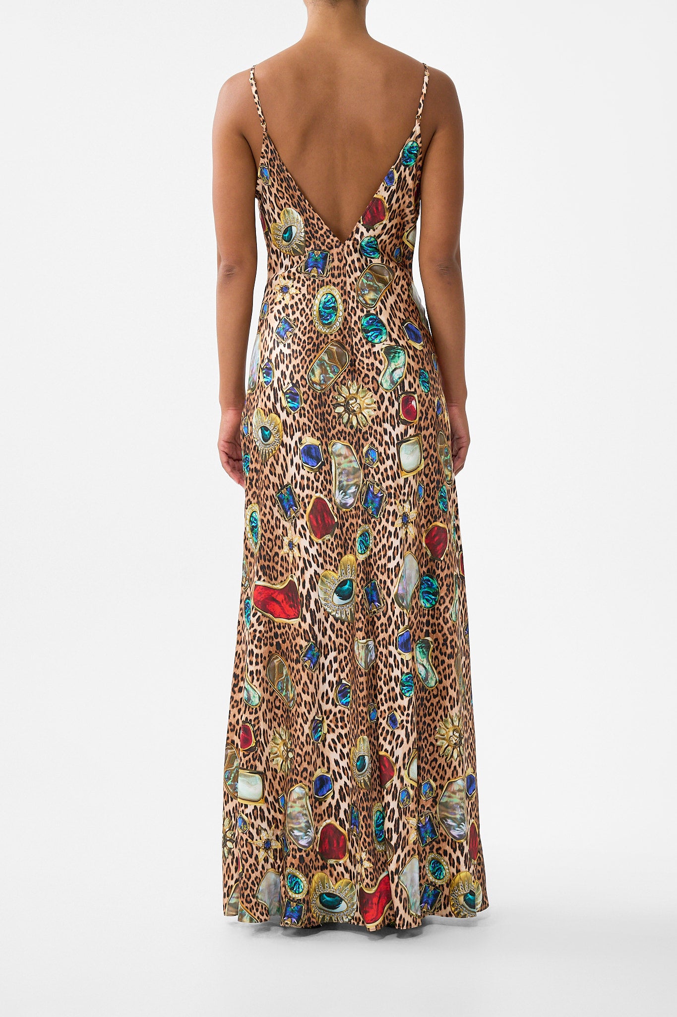 MNCAM131026140621132_2 CAMILLA V-neck Full Length Bias Slip Dress Nazar Nirvana - Image 2