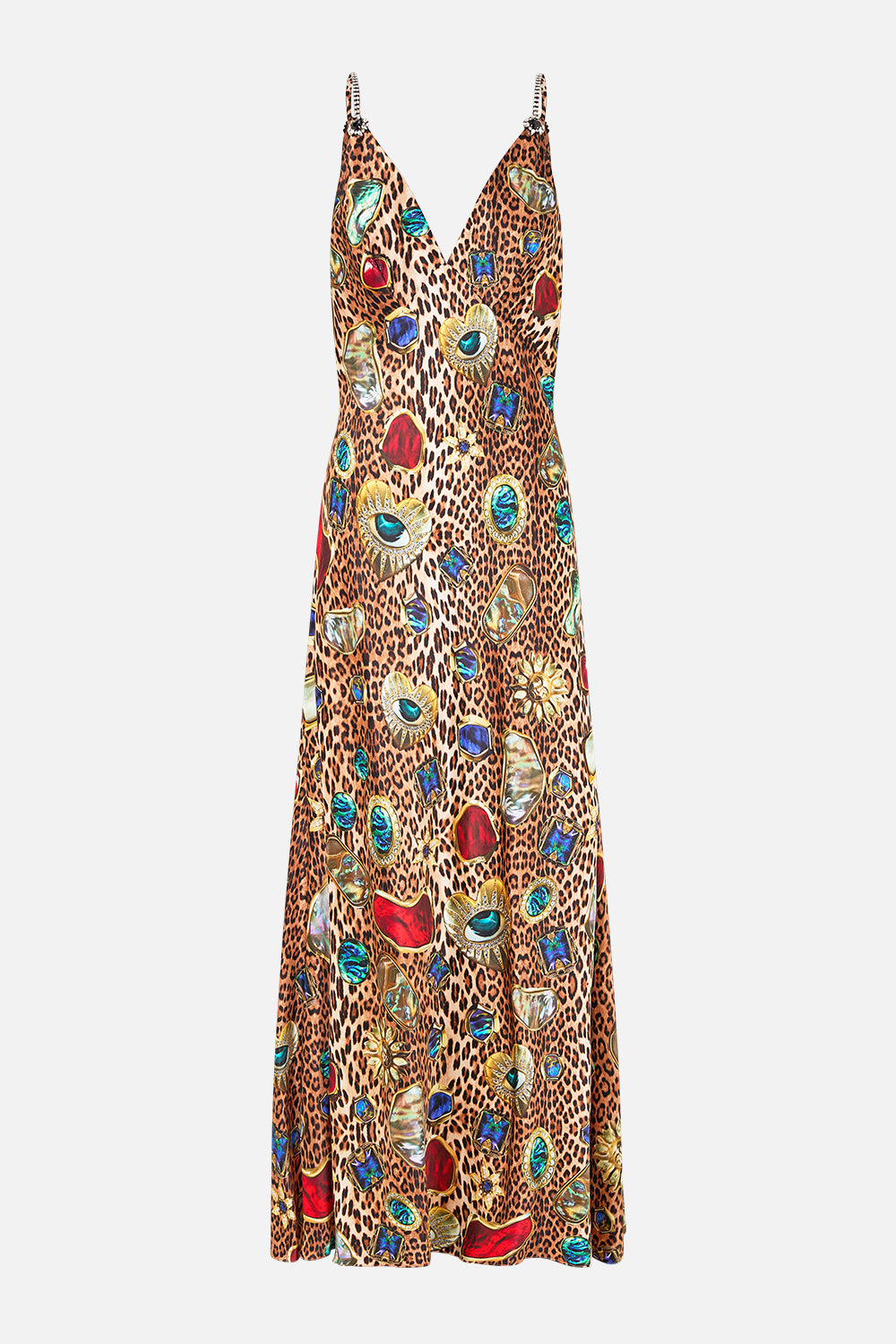 MNCAM131026140621132_3 CAMILLA V-neck Full Length Bias Slip Dress Nazar Nirvana - Image 3