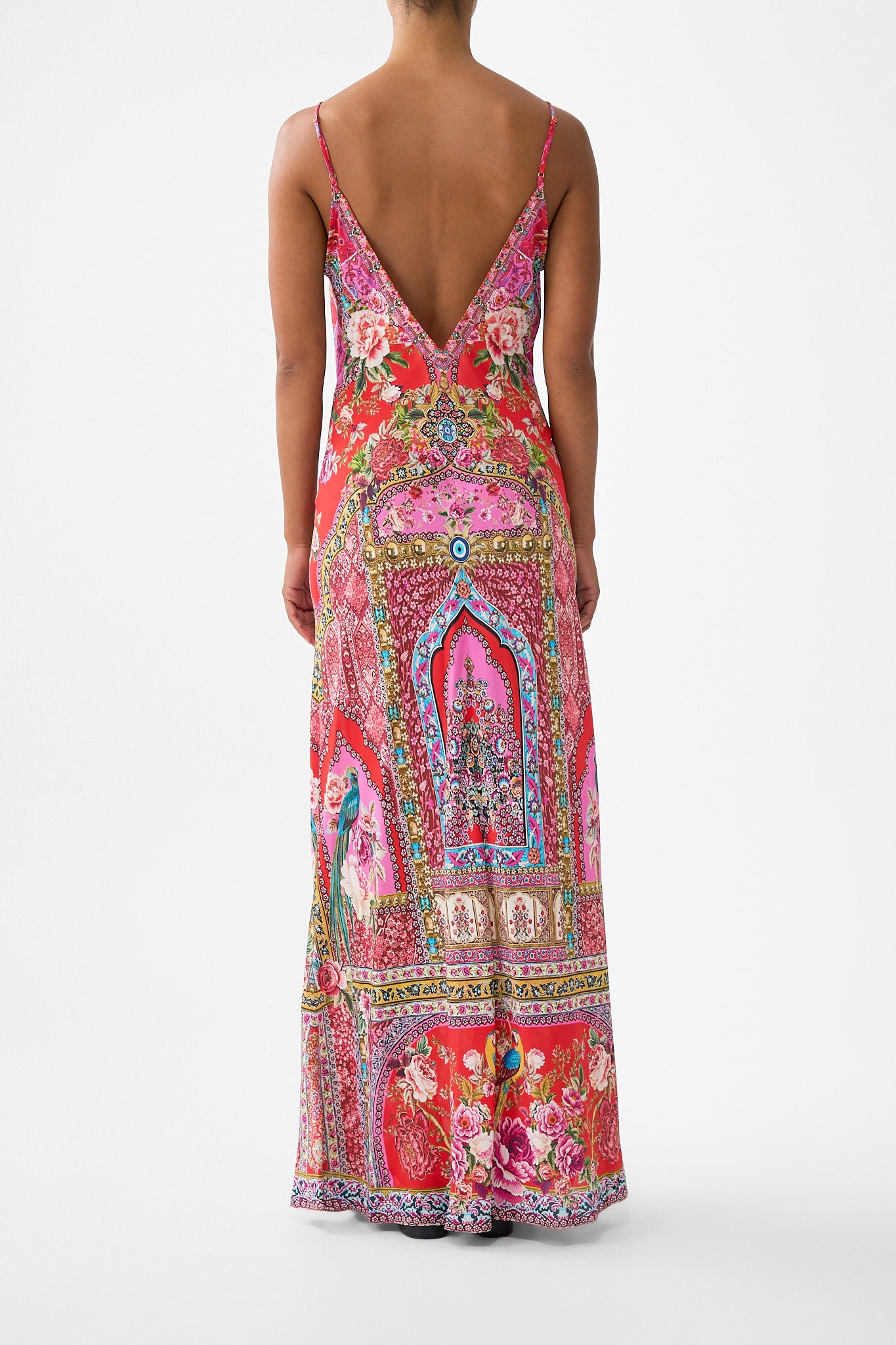 MNCAM131026140621133_2 CAMILLA V-neck Full Length Bias Slip Dress Heirloom Empire - Image 2