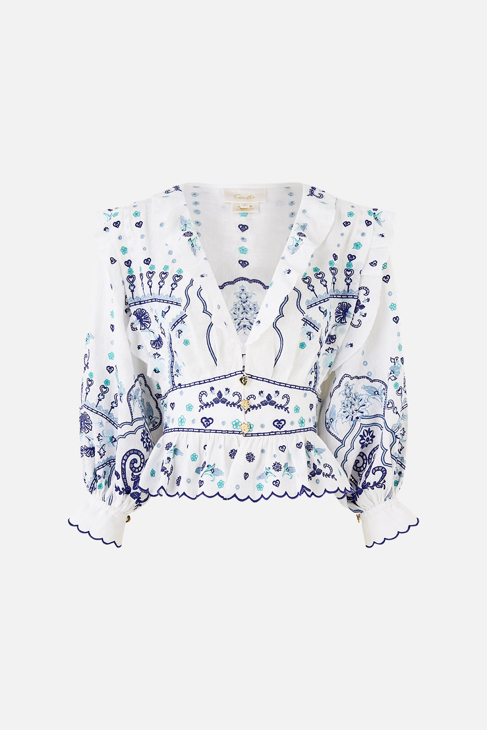 MNCAM131026140621137_3 CAMILLA V-neck Blouse With Ruffle Details All About That Lace - Image 3