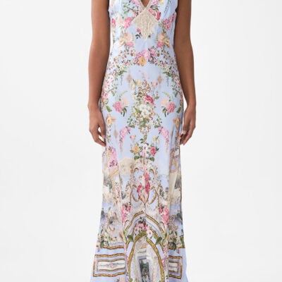 CAMILLA V Spliced Lace Slip Dress Tiled - Image 1