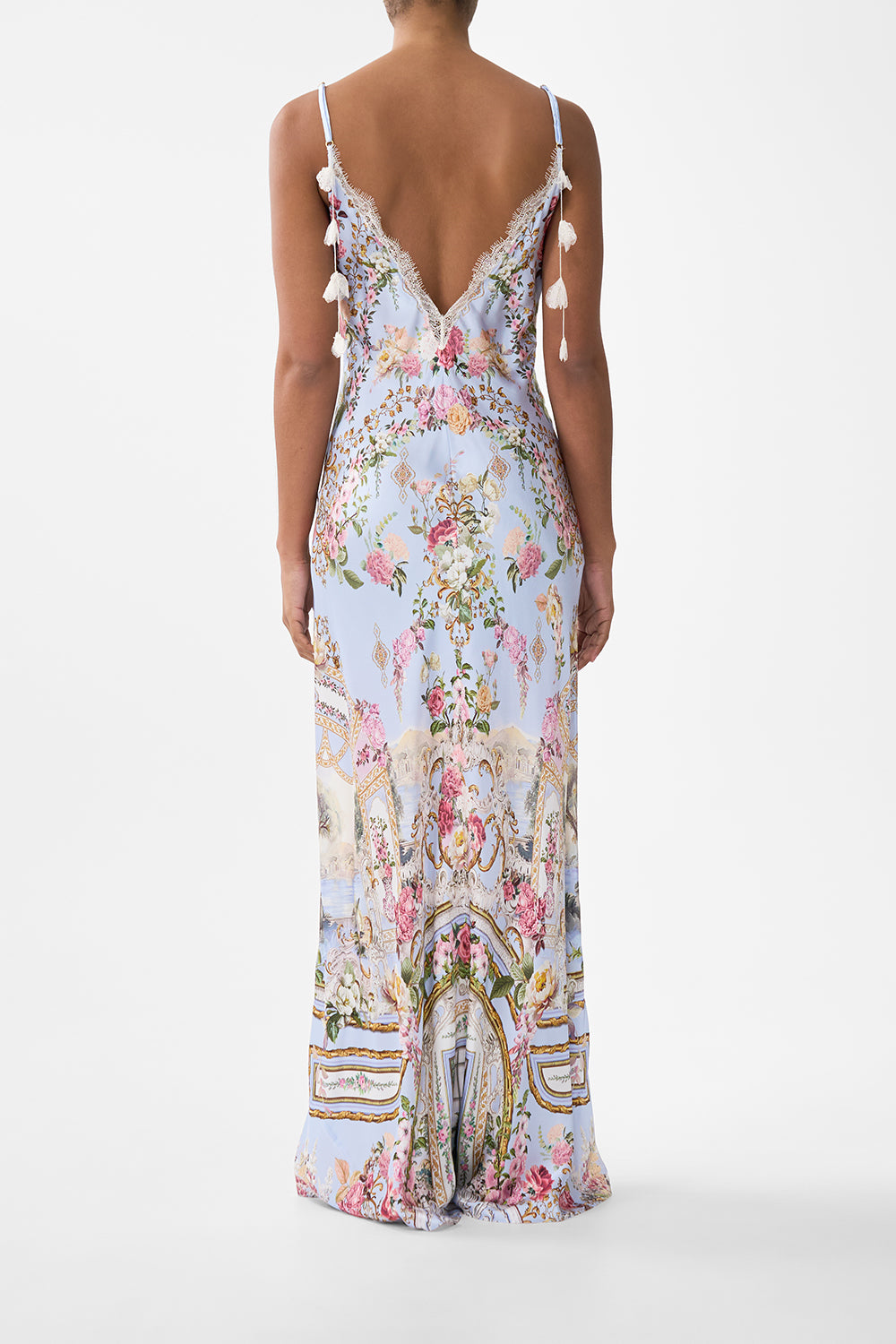 CAMILLA V Spliced Lace Slip Dress Tiled - Image 2