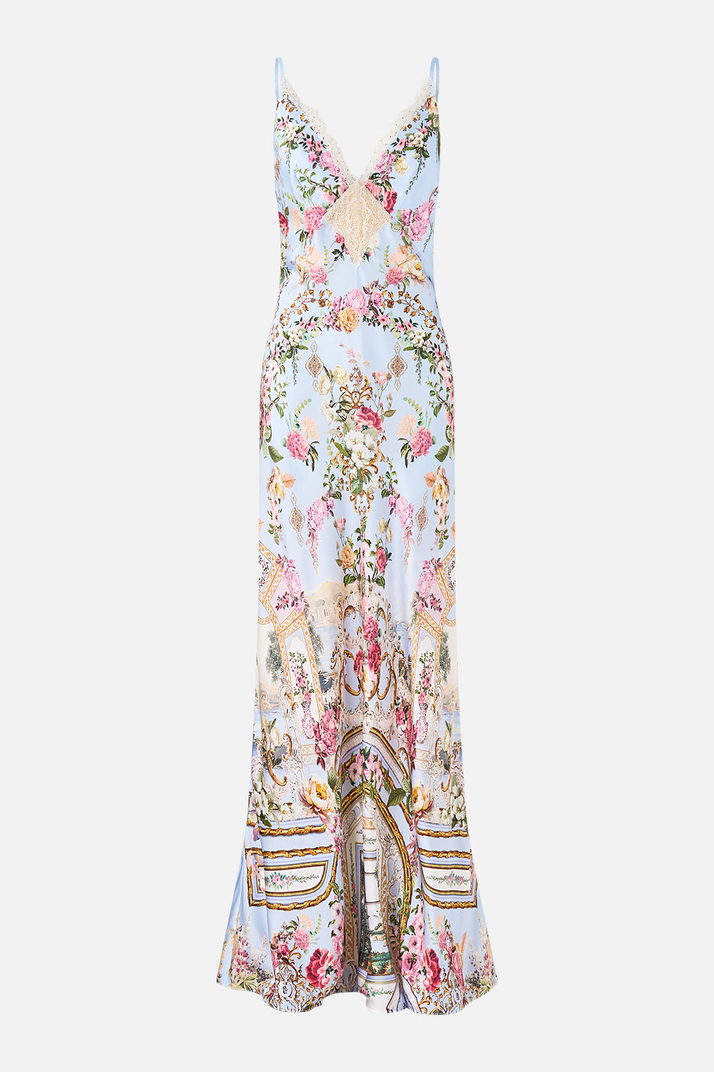 CAMILLA V Spliced Lace Slip Dress Tiled - Image 3