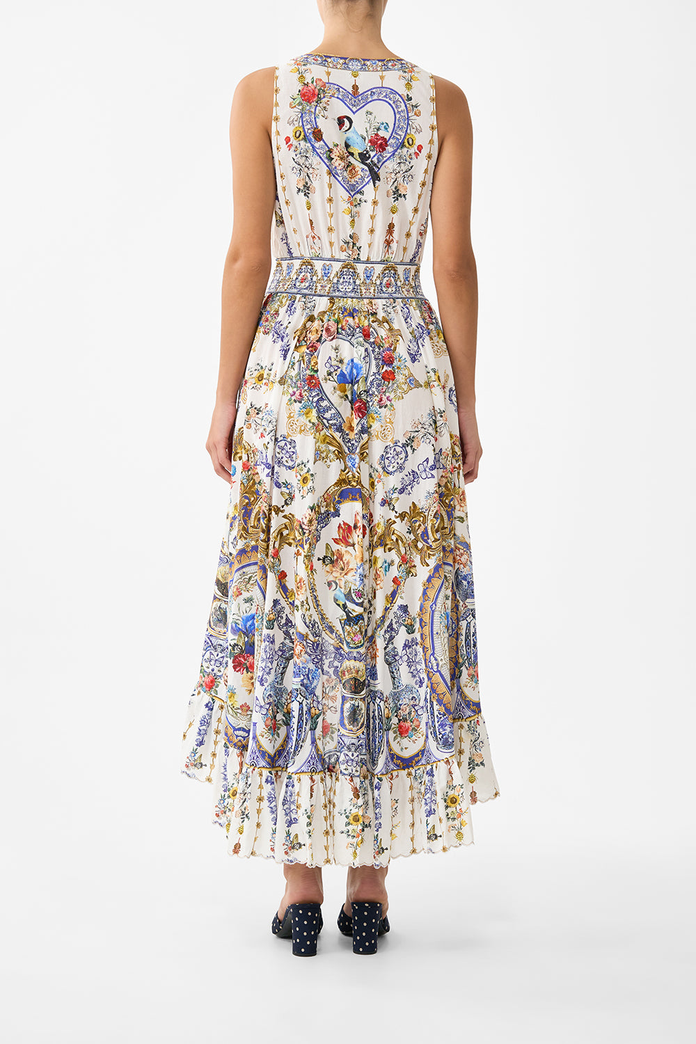 MNCAM131026140621143_2 CAMILLA V Neckline High Low Dress the Pottery Parlour - Image 2