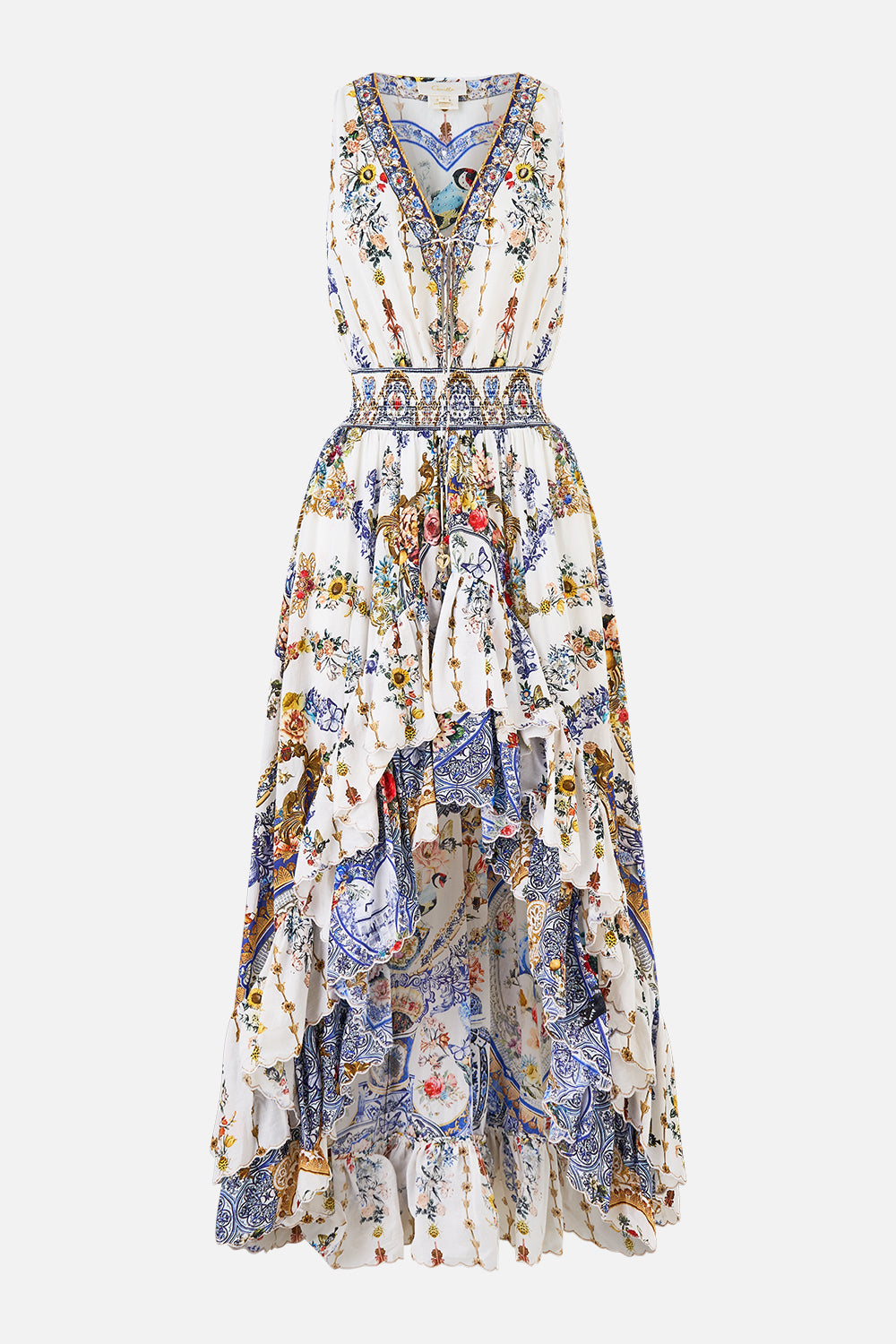 MNCAM131026140621143_3 CAMILLA V Neckline High Low Dress the Pottery Parlour - Image 3