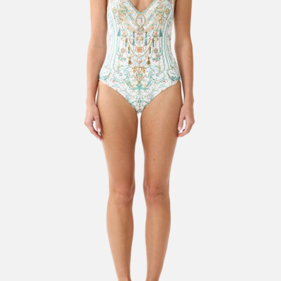 CAMILLA V Neck Underwire One Piece W Scoop Back Ballad OF the Bibliothèque - Image 1