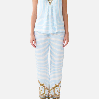 CAMILLA V Neck Top With Knot Back Spirit OF Stripes - Image 1