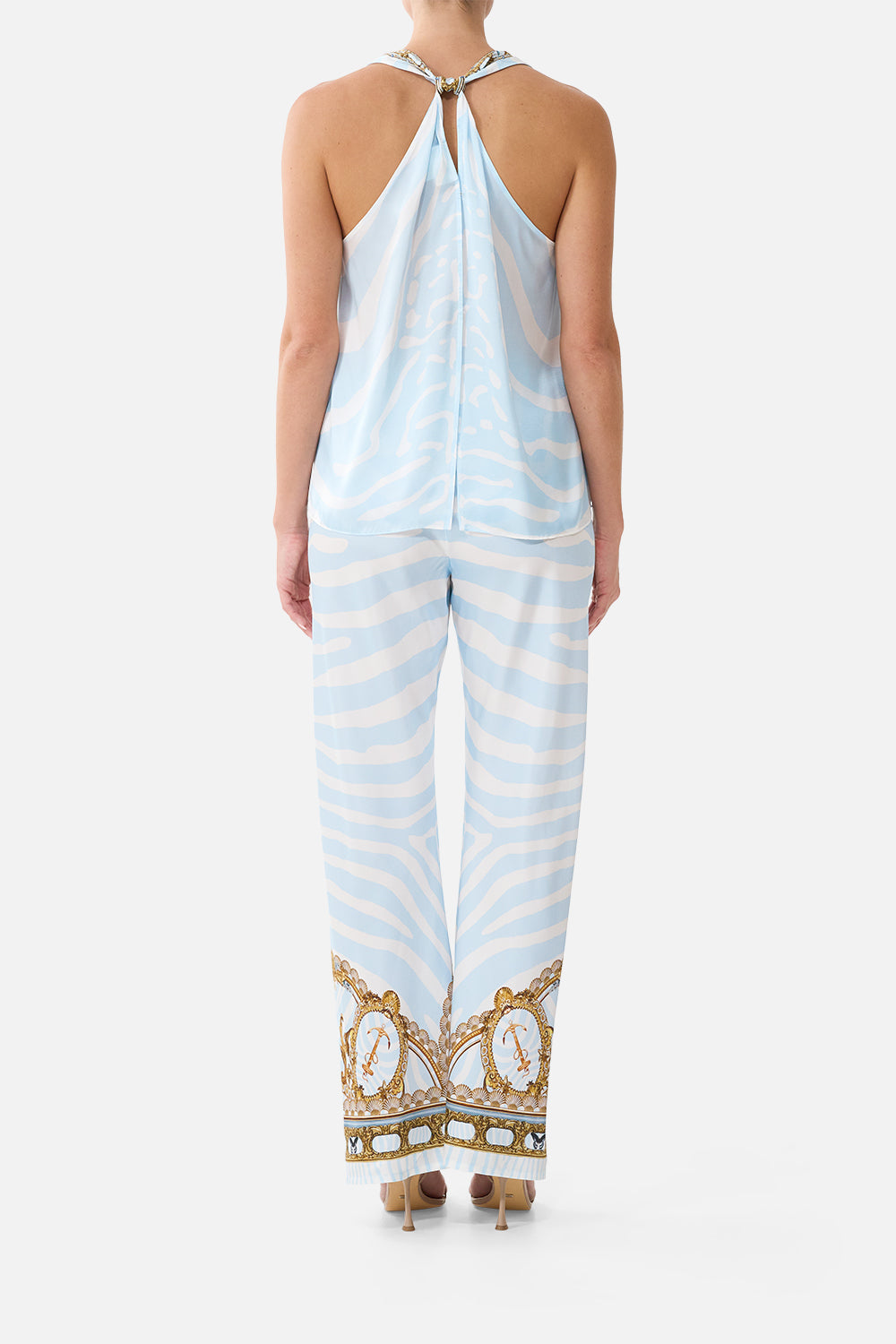 MNCAM131026140621149_2 CAMILLA V Neck Top With Knot Back Spirit OF Stripes - Image 2