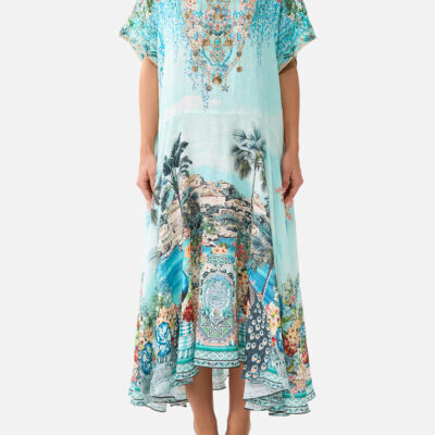 CAMILLA V Neck Kaftan With Drop Waist Balearic Bebé - Image 1