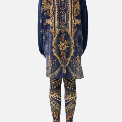 CAMILLA V Neck Jumper With Silk Back Cloaked - Image 2