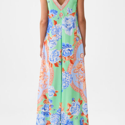 CAMILLA V Neck Flared Jumpsuit Topkapi Pop - Image 2
