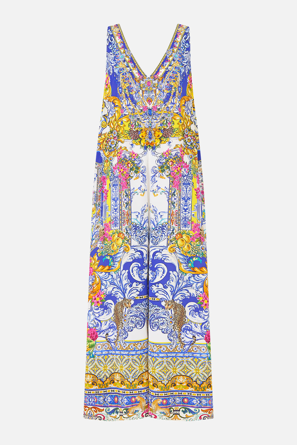 MNCAM131026140621182_3 CAMILLA V Neck Flared Jumpsuit España Nirvana - Image 3