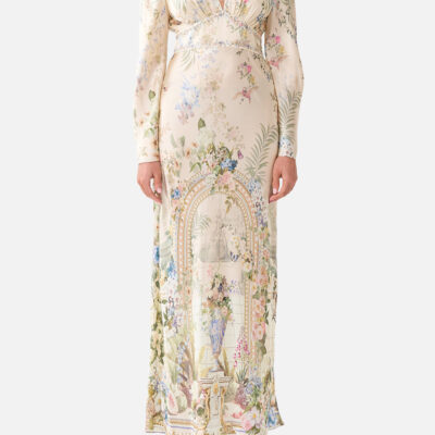 CAMILLA V Neck Dress With Flared Sleeve Midsummer Masterpiece - Image 1