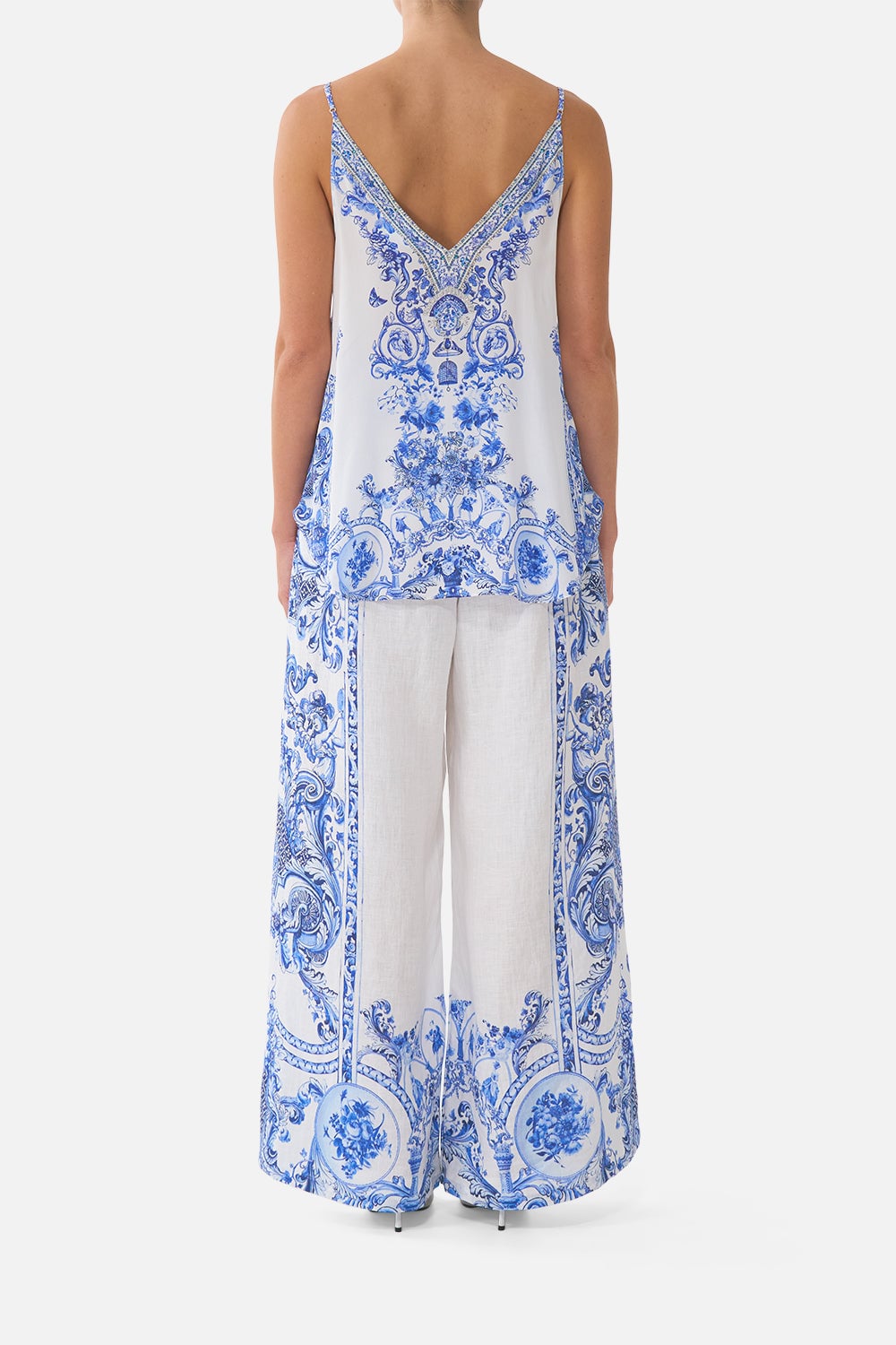MNCAM131026140621186_2 CAMILLA V Neck Cami Ceramic Panoramic - Image 2