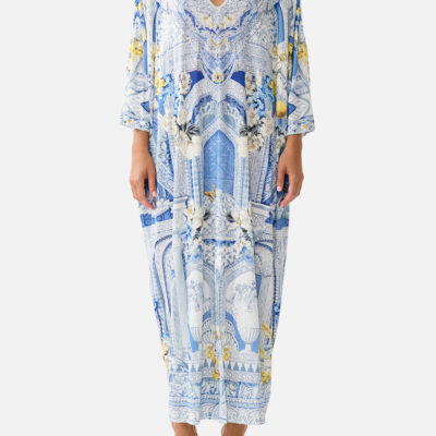 CAMILLA V Neck Batwing Kaftan DE Nada Granada - Image 1