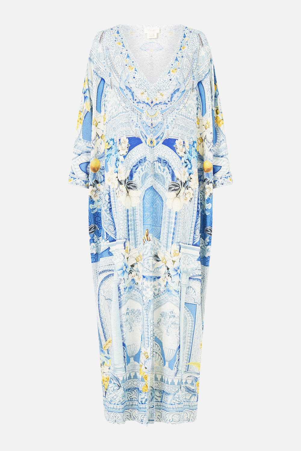 MNCAM131026140621192_3 CAMILLA V Neck Batwing Kaftan DE Nada Granada - Image 3