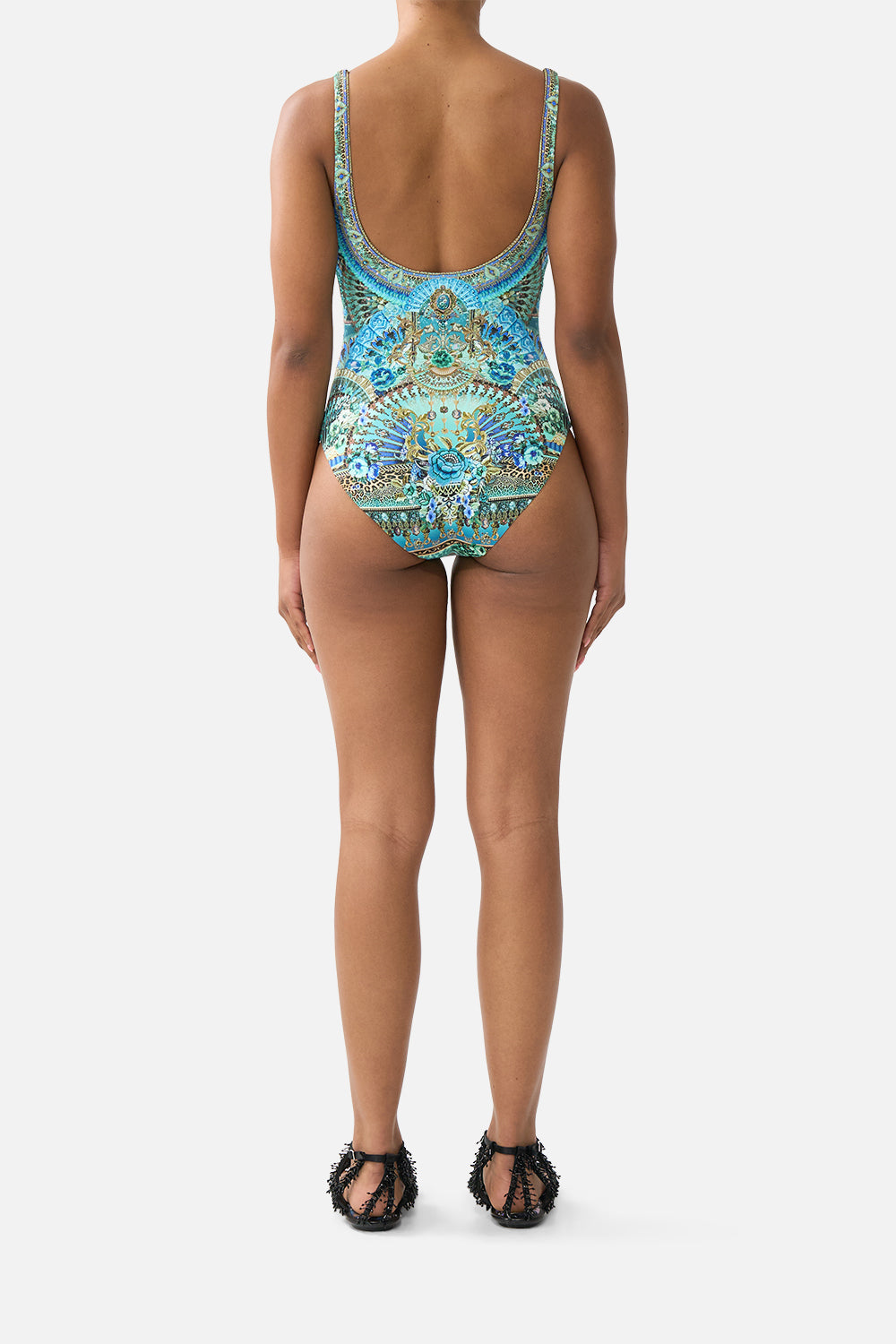 MNCAM131026140621198_2 CAMILLA Underwire Square Neck One Piece With Scoop Back Flamenco Euphoria - Image 2