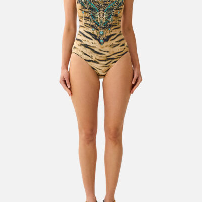 CAMILLA Underwire Square Neck One Piece With Scoop Back A Wink TO the Wild - Image 1