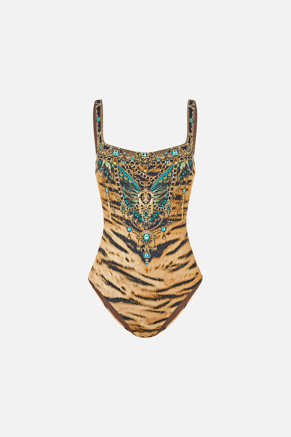 CAMILLA Underwire Square Neck One Piece With Scoop Back A Wink TO the Wild - Image 3