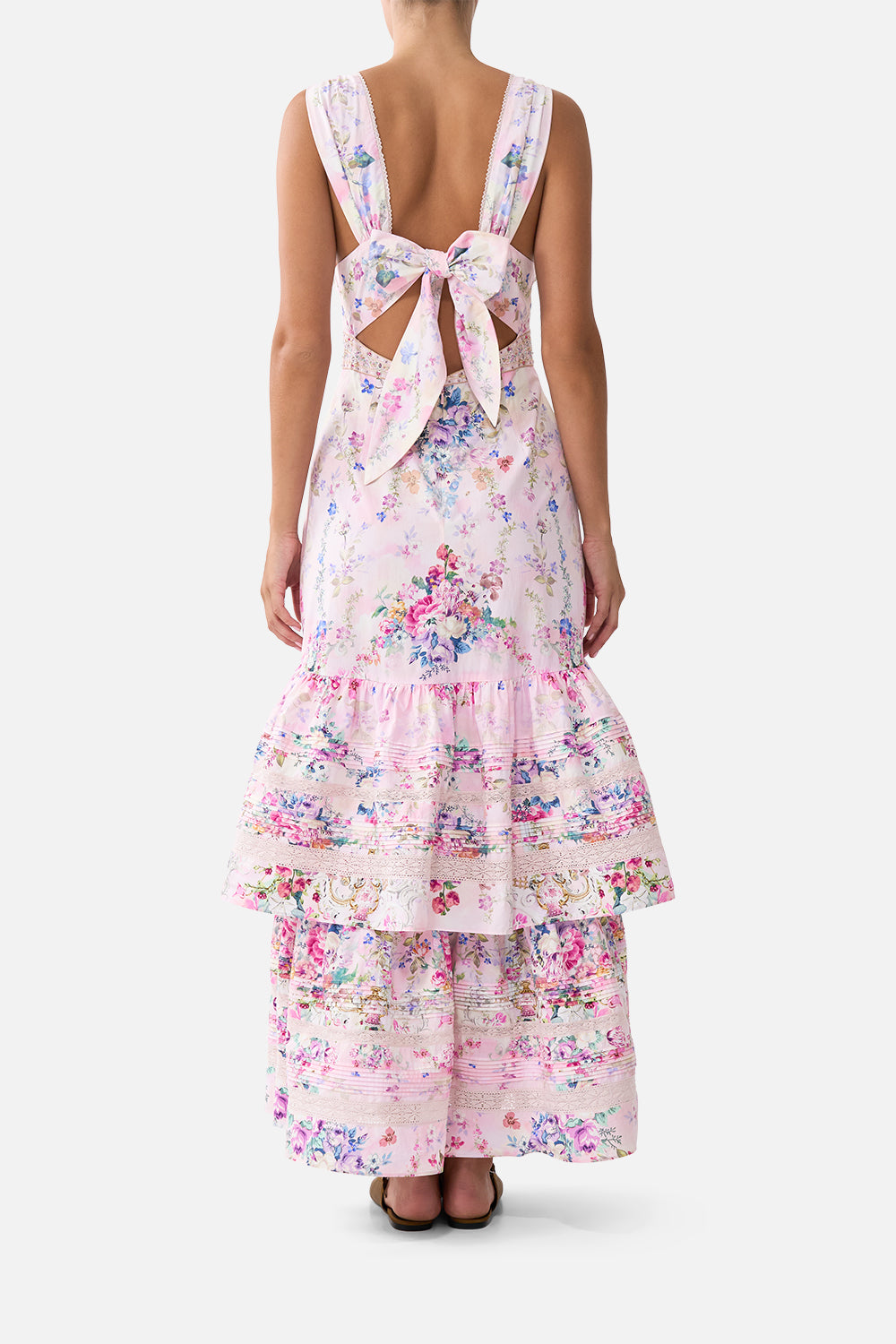 MNCAM131026140621207_2 CAMILLA Two Tiered Gathered Ruffle Dress Palatial Pastels - Image 2