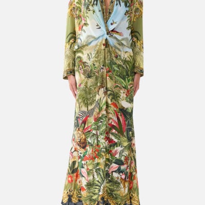 CAMILLA Twist Front Batwing Dress Wanderlust Empire - Image 1