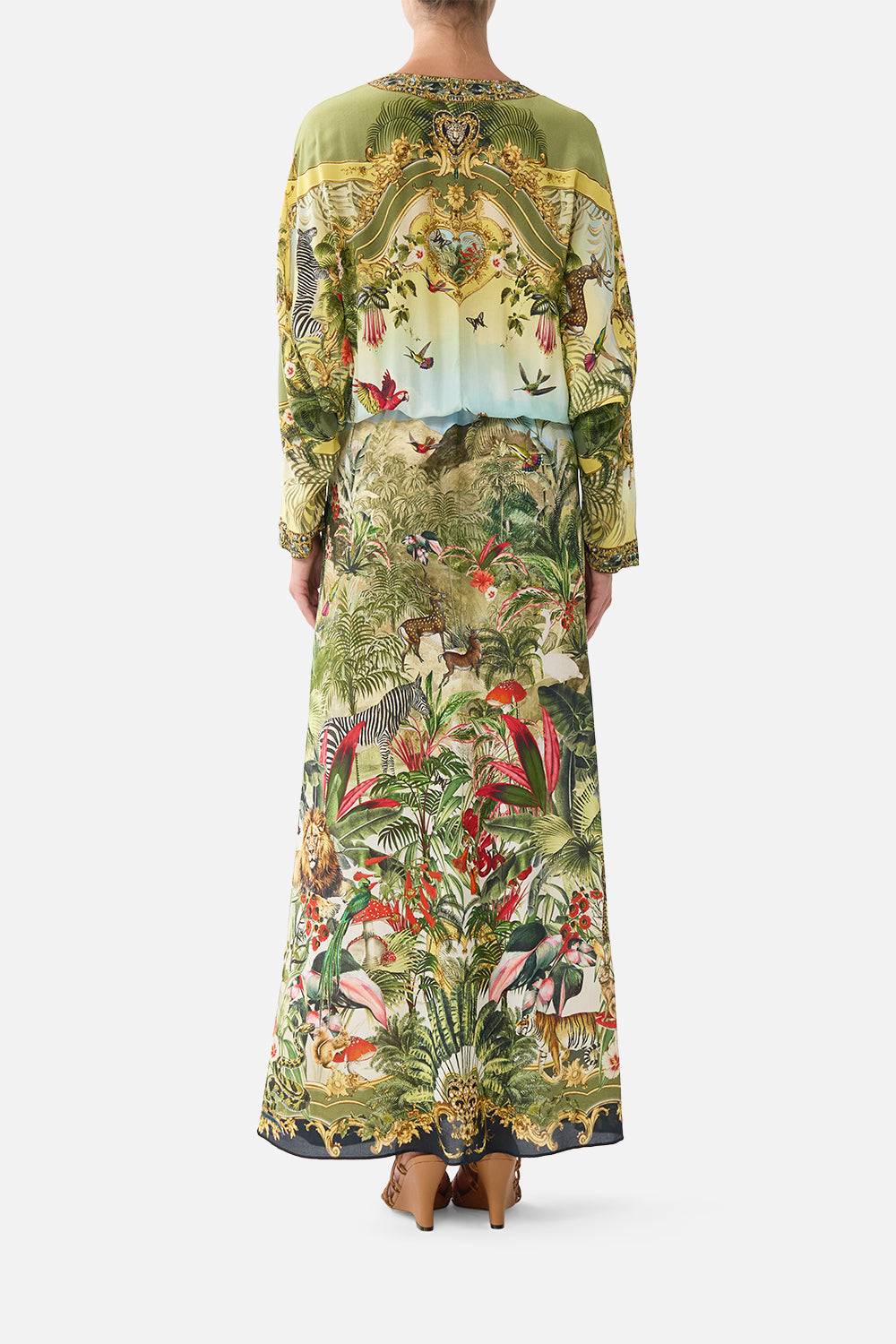 MNCAM131026140621210_2 CAMILLA Twist Front Batwing Dress Wanderlust Empire - Image 2