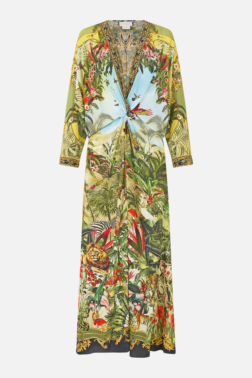 MNCAM131026140621210_3 CAMILLA Twist Front Batwing Dress Wanderlust Empire - Image 3