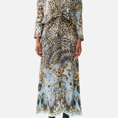 CAMILLA Twist Front Batwing Dress Fiesta, Siesta, Repeat - Image 1