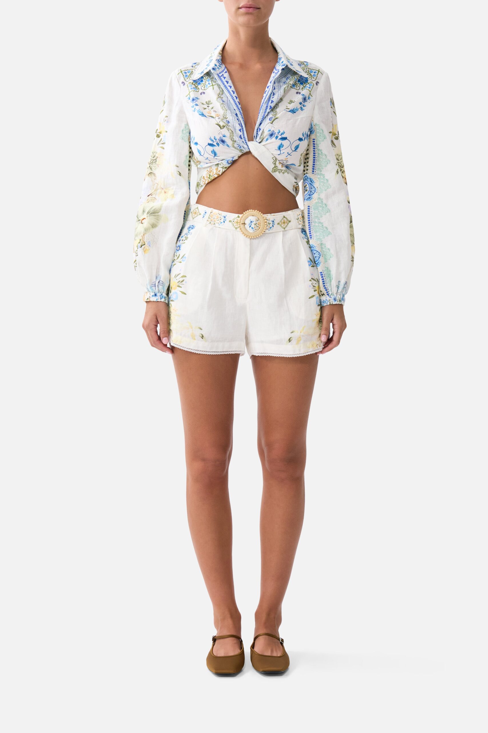 CAMILLA Tuck Front Short MY Homespun Heart - Image 1