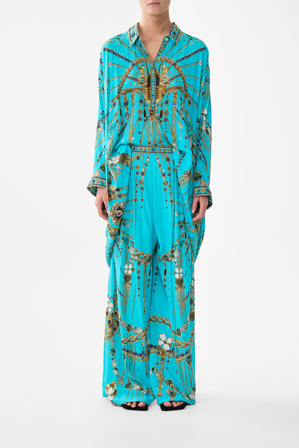 CAMILLA Tuck Front Pant Totems and Treasures - Image 1