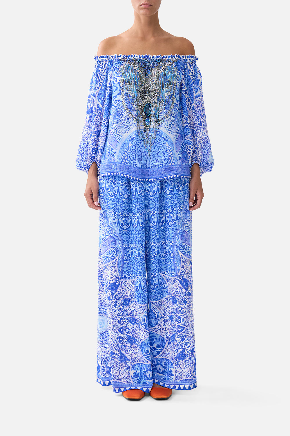 CAMILLA Tuck Front Pant the Bosphorous - Image 1