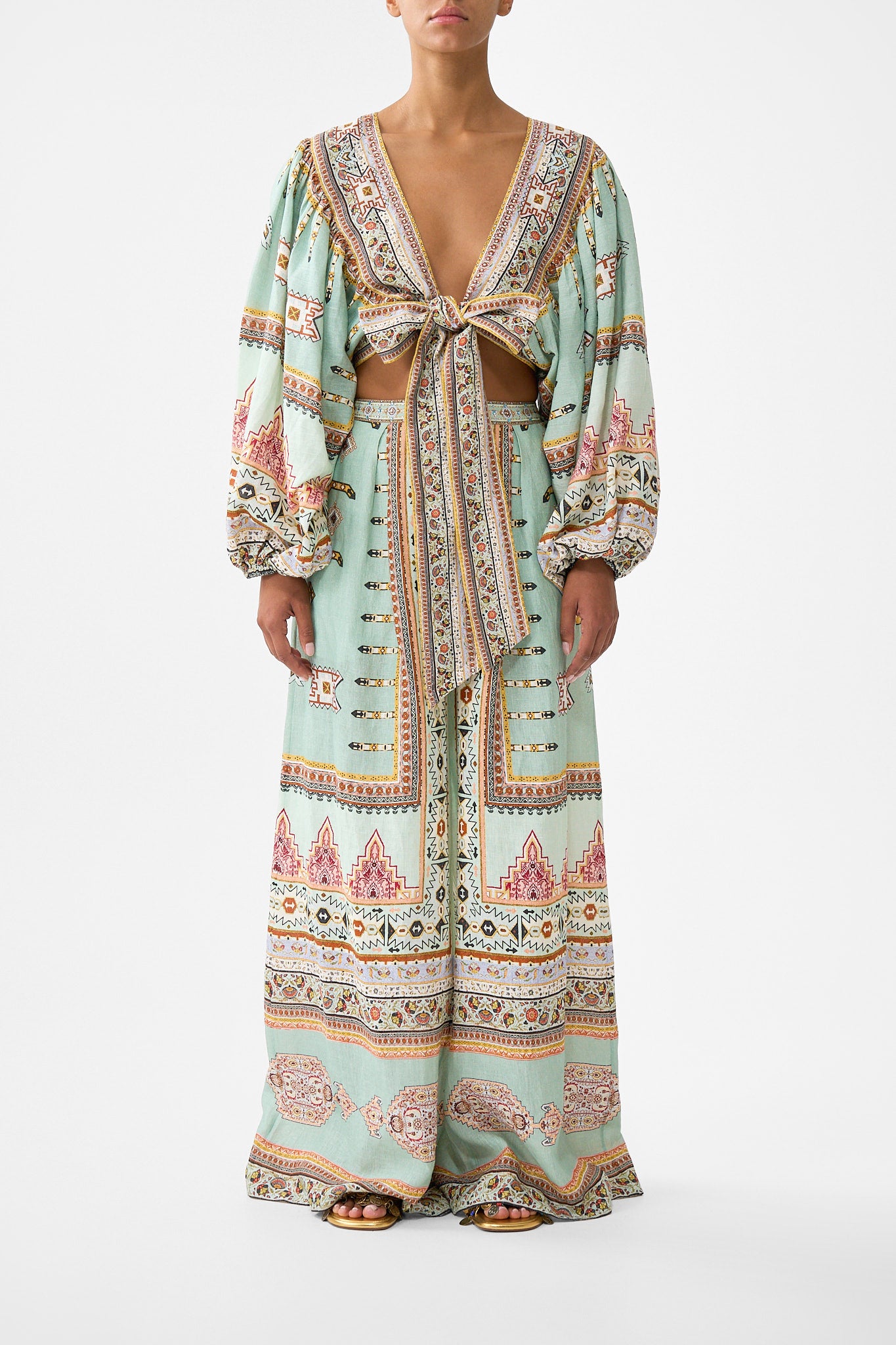 CAMILLA Tuck Front Pant Legend Has IT - Image 1