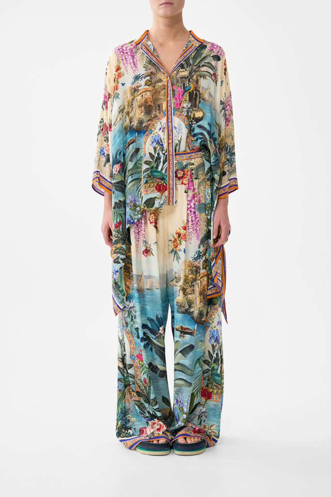 CAMILLA Tuck Front Pant Bodrum Botanicals - Image 1