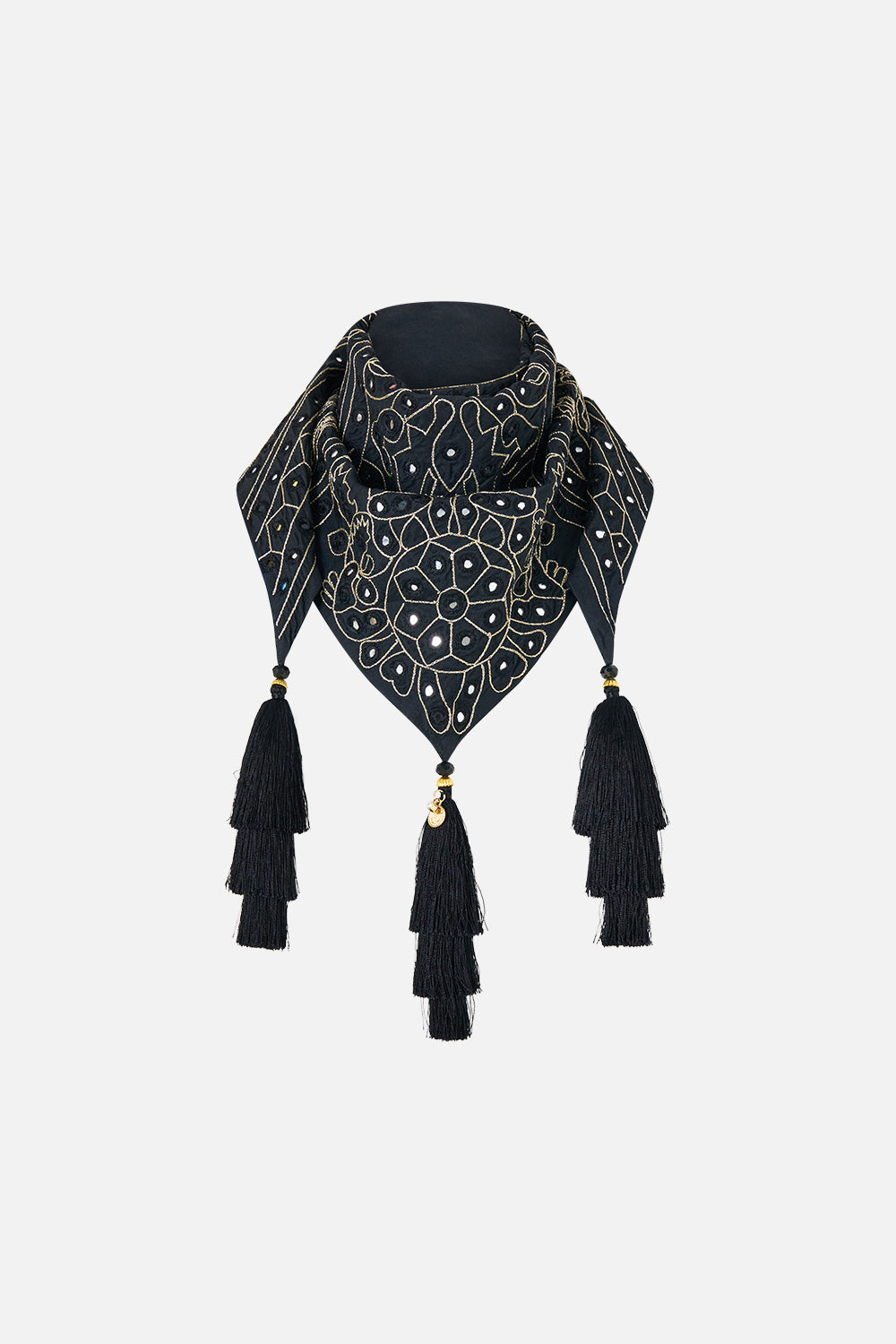 MNCAM131026140621239_2 CAMILLA Triangle Scarf With Tassels Zig Zag Zoo - Image 2