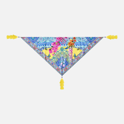CAMILLA Triangle Scarf With Tassels Sultanahmet Summer - Image 1