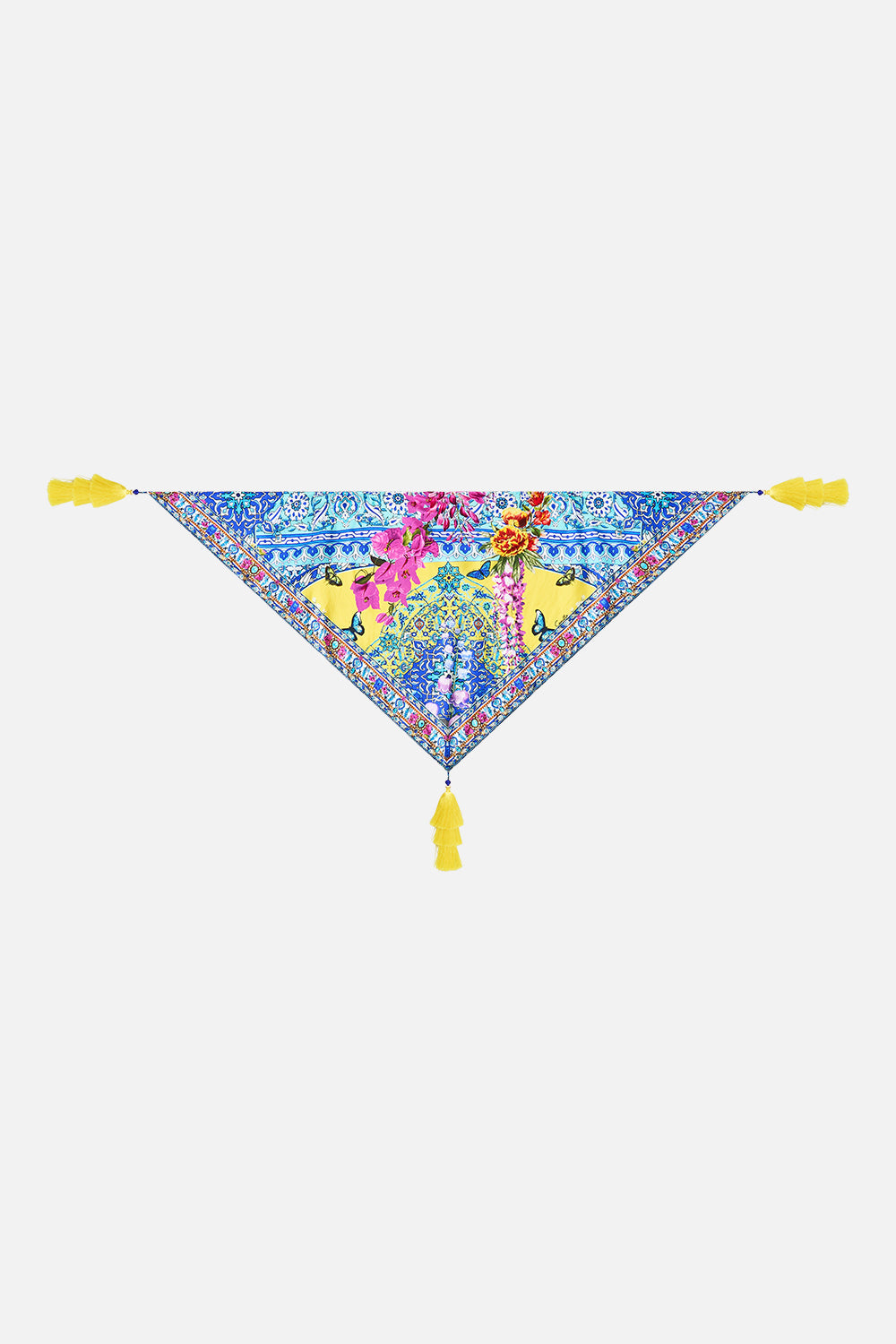 CAMILLA Triangle Scarf With Tassels Sultanahmet Summer - Image 1