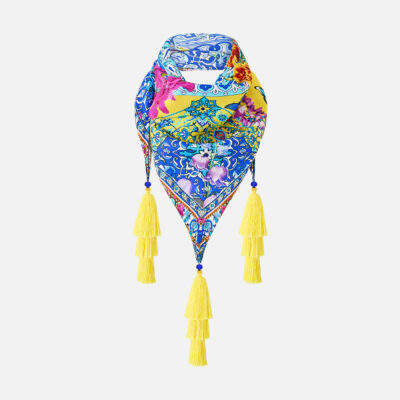 CAMILLA Triangle Scarf With Tassels Sultanahmet Summer - Image 2