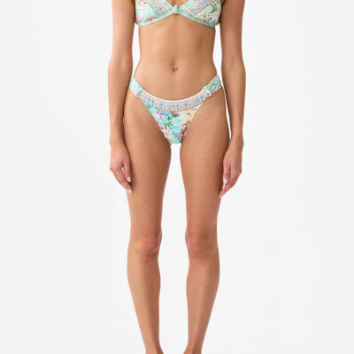 CAMILLA Triangle Bikini Top With Knot Front Just Coasting - Image 1