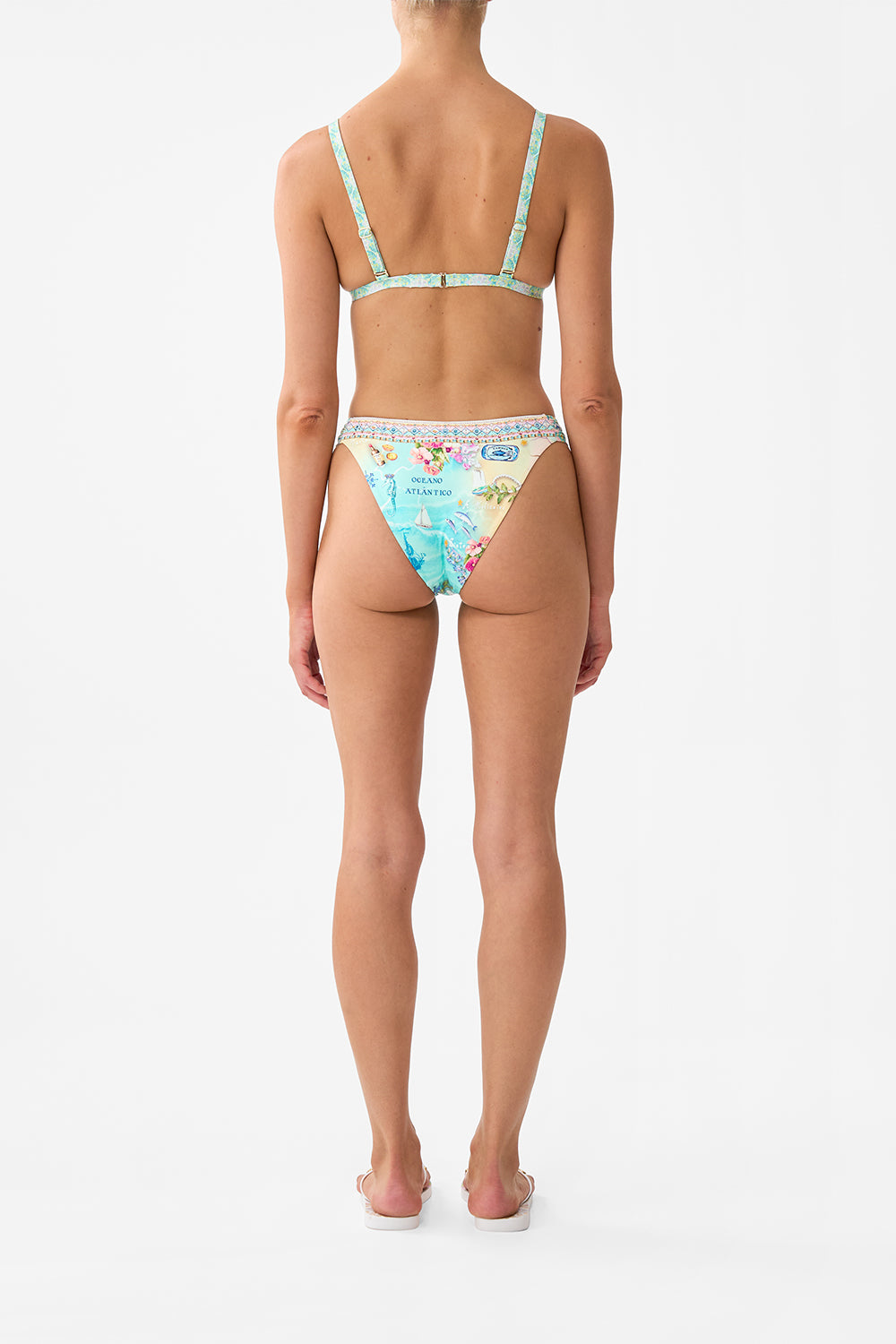 MNCAM131026140621241_2 CAMILLA Triangle Bikini Top With Knot Front Just Coasting - Image 2