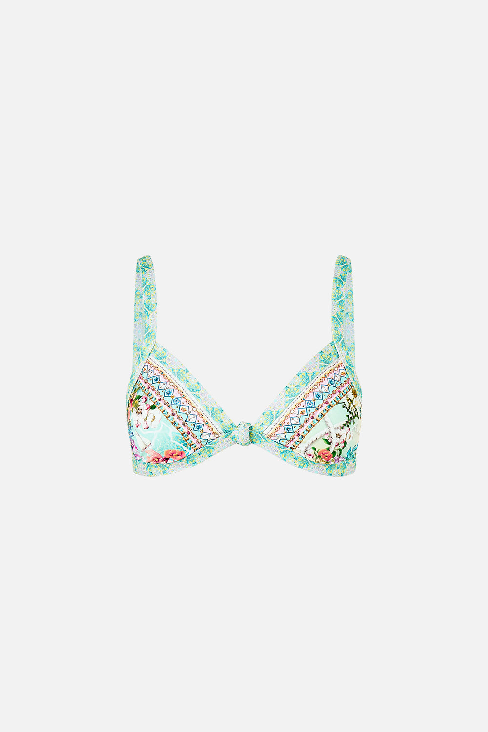 MNCAM131026140621241_3 CAMILLA Triangle Bikini Top With Knot Front Just Coasting - Image 3