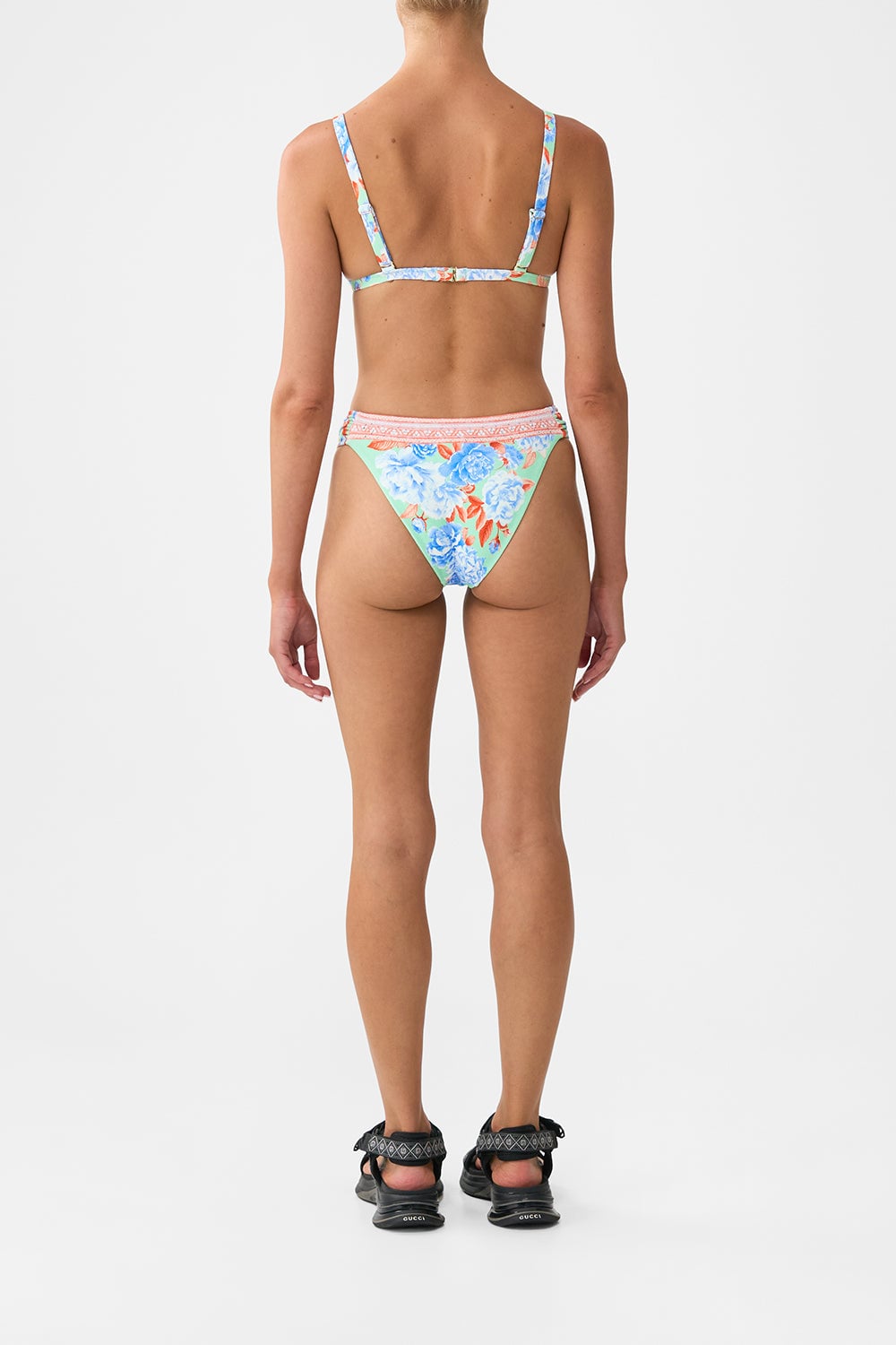 CAMILLA Tri Bikini Top With Knot Front Topkapi Pop - Image 2