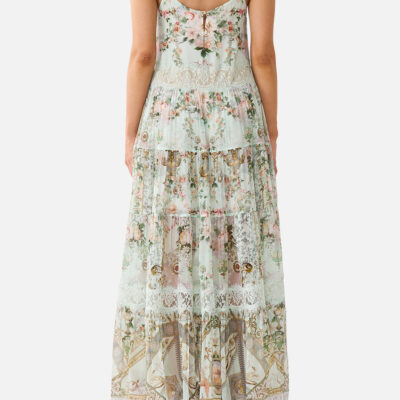 CAMILLA Trapeze Tiered Dress With Lining Wildflower Wunderland - Image 2