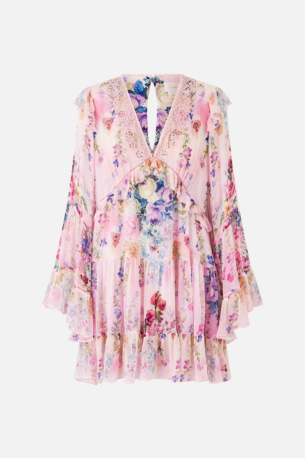 MNCAM131026140621250_3 CAMILLA Tiered Swing Mini Dress Palatial Pastels - Image 3