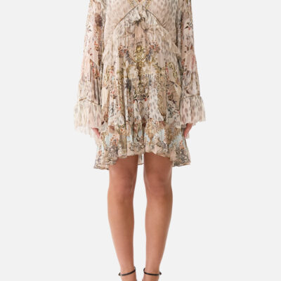 CAMILLA Tiered Swing Mini Dress Aranjuez Animalia - Image 1