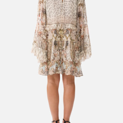 CAMILLA Tiered Swing Mini Dress Aranjuez Animalia - Image 2